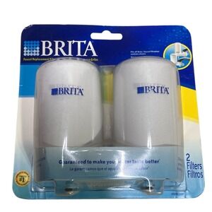 Brita Faucet Replacement Filter 2 Pack‎ Water Filtration System NEW